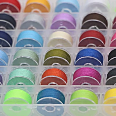 Afbeelding van 36 Stks Naaimachine Spoeldraden met Case,Verschillende kleuren Pre Wound Bobbins Set voor Broeder/Babylock/Janome/Elna/Kenmore/Babylock en DIY Borduurgaren