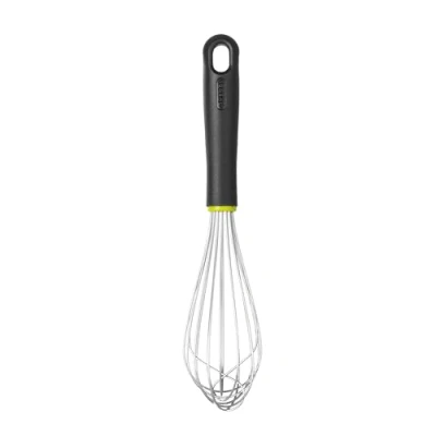 Afbeelding van HENDI Garde, met hittebestendige handgreep, 8 zware stijve draden, ophangoog, voor mixen, ballongarde, vaatwasmachinebestendig, draaddikte van 2mm, (L)320mm, roestvast staal, polypropyleen