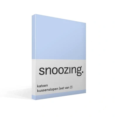 Afbeelding van Snoozing Katoen Kussenslopen Set van 2 50x70 cm Hemel