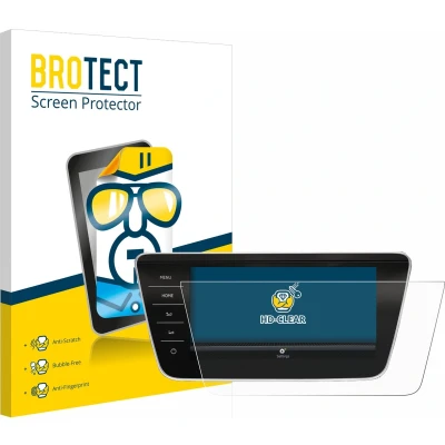 Afbeelding van BROTECT Schermbeschermer voor Skoda Superb Business Columbus 2017 2020 Infotainment System 9.2&quot; Screen Protector Transparant
