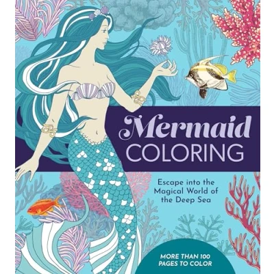 Afbeelding van Mermaid Coloring: Escape into the Magical World of Deep Sea More Than 100 Pages to Color