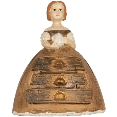 Afbeelding van Clayre &amp; Eef Sieradendoos Vrouw 16x11x20 cm Bruin Kunststof