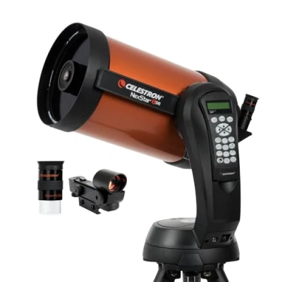 Afbeelding van Celestron 11069 NexStar 8SE Geautomatiseerde Schmidt Cassegrain telescoop met volledig automatische montering, SkyAlign technologie en XLT coating, Zwart/oranje