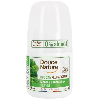 Afbeelding van Douce Nature Deodorant roll on mint hervulbaar 50 g