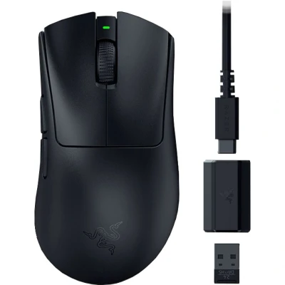 Afbeelding van Razer DeathAdder V3 Hyperspeed Muis voor gaming 26.000 DPI 5 knoppen optisch draadloos zwart
