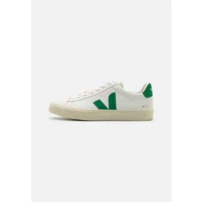 Afbeelding van Veja Campo Sneakers laag extrawhite/emeraude, Heren, Maat: 43, Extra white/emeraude Leer