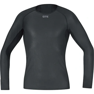Afbeelding van GORE WEAR Ondershirt voor heren met lange mouwen, WINDSTOPPER, XXL, zwart