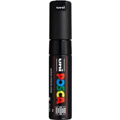 Afbeelding van Uni Ball 182699 POSCA marker met brede wigpunt, PC 8K, zwart, 1 stuk