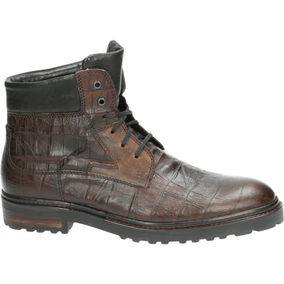 Afbeelding van Josef Seibel MADDOX 02 Vrije tijd half hoogHeren veterschoenHeren sneakers Kleur: Bruin Maat: 41