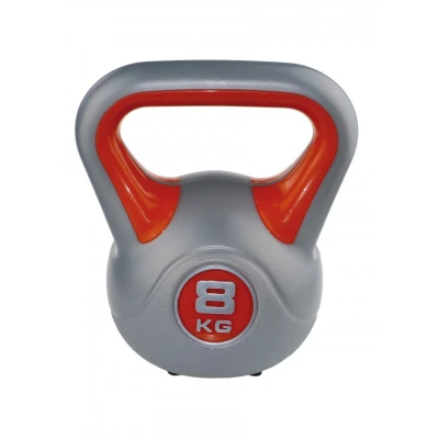 Afbeelding van kettlebell fit rood/grijs 8 kg