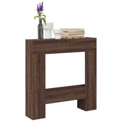Afbeelding van vidaXL Haardombouw 81x18x82 cm bewerkt hout bruin eikenkleurig