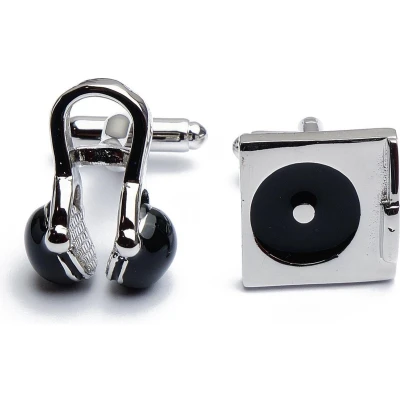 Afbeelding van Manchetknopen Headset en Platenspeler Koptelefoon