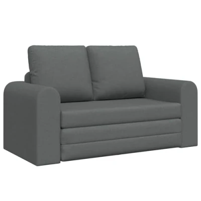 Afbeelding van vidaXL Vloer Sofa Bed 2 in 1 Donkergrijs 148x71x83 cm Stoffen