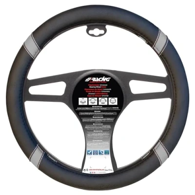 Afbeelding van Simoni Racing Stuurwielhoes Cross 37 39cm Zwart/Grijs