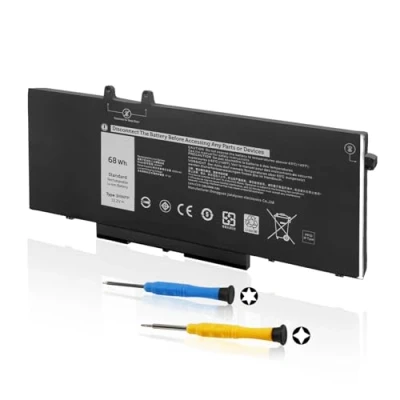Afbeelding van ANTIEE 3HWPP Laptop Batterij Vervanging Pour Dell Latitude 5401 5410 5411 5501 5510 5511 Precision 3541 3551 Series Notebook 03HWPP 10X1J N2NLL 1VY7F 01VY7F 451 BCMN 15.2V 6V 8 Wh 425 W. 0 mAh
