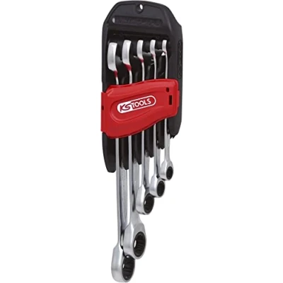 Afbeelding van KS TOOLS 503.4255 Ring steeksleutelset 5 delig 19 mm