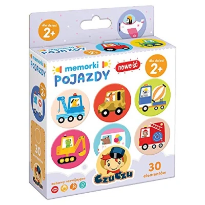 Afbeelding van Czuczu Memorki Pojazdy Edukacyjna Gra Memory Dla Dzieci 2+