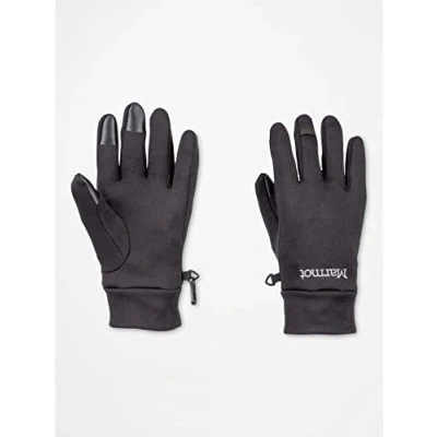 Afbeelding van Marmot Heren Power Stretch Connect Handschoen, Warm en Waterafstotend Touchscreen Handschoenen, Fleece Wandelhandschoenen, Winddichte Zwart, XS