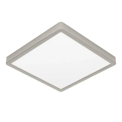 Afbeelding van EGLO LED plafondlamp Fueva 6, vierkante plafonnière, opbouwlamp van metaal in zilver en wit kunststof, plafondverlichting warm koud wit, lamp plafond 29x29 cm