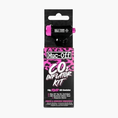 Afbeelding van Muc Off CO2 Inflator Kit, Road Presta and Shrader Compatible Bike Pump Tyre with Cartridges for Bikes