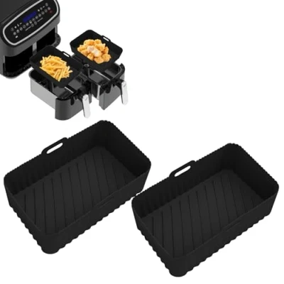 Afbeelding van Ninja Accessoires voor luchtfriteuse, 2 stuks, AF400EU en AF300EU, bakplaat Double Stack XL SL400EU, perfecte siliconen inzetstukken airfryer
