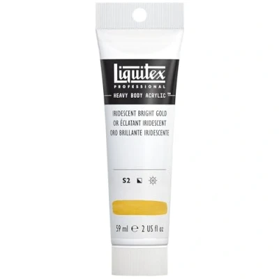 Afbeelding van Liquitex 1045234 Professional Heavy Body acrylverf in kunstenaarskwaliteit met uitstekende lichtechtheid en boterachtige consistentie, 59ml Tube, Iridescent Bright Gold