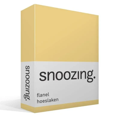 Afbeelding van Snoozing Flanel Hoeslaken Lits jumeaux 160x220 cm Narcis