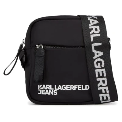 Afbeelding van Karl Lagerfeld Jeans Essential Unisex Schoudertas, Maat: One Size, Black