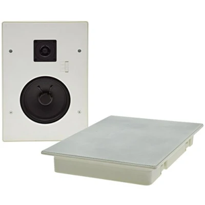 Afbeelding van ChiliTec Inbouwluidspreker muur plafond luidspreker 2 weg flatpanel 120Watt inbouwdiepte 34mm speaker wit