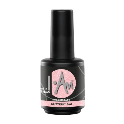 Afbeelding van I.Am Rubber Base Glittery (15ml)