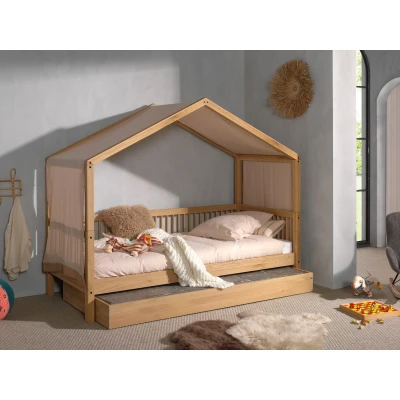 Afbeelding van Vipack Forrest huisbed 90x200 Massief eiken
