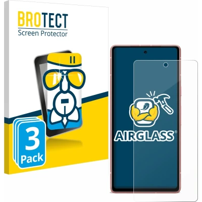 Afbeelding van BROTECT Screenprotector voor Google Pixel 7a Folie Beschermfolie Beschermglas transparant (3 Stuks)