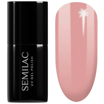 Afbeelding van SEMILAC Gelnagellak, Endless Summer Collection, duurzaam en eenvoudig aan te brengen, perfect voor thuis professioneel gebruik, uv /led gel 7 ml, 371 Vivid Coral.