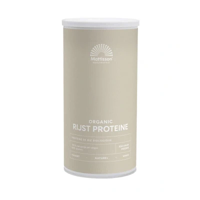 Afbeelding van Mattisson Rijst Proteine Naturel Vegan 80% Bio, 500 gram