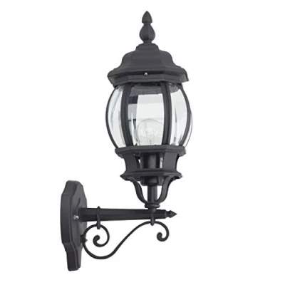 Afbeelding van BRILLIANT lamp Istria buitenwandlamp staand zwart 1x A60, E27, 60W, geschikt voor standaardlampen (niet inbegrepen) Schaal A ++ tot E IP classificatie: 23 beschermd tegen regen