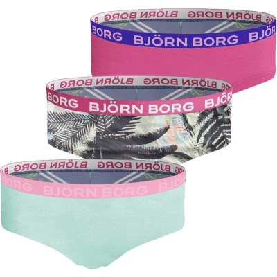 Afbeelding van Bjorn Borg Meisjes Hipster 3p Palm Leaf Maat 170 Vrouwen