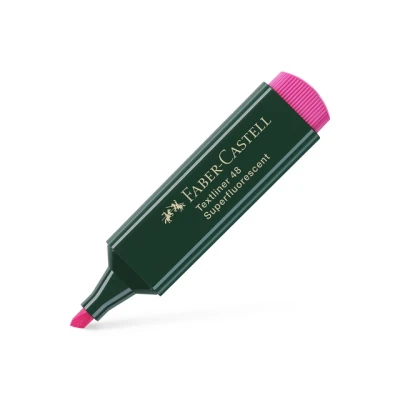 Afbeelding van 10x Tekstmarker Faber Castell 48 neon roze