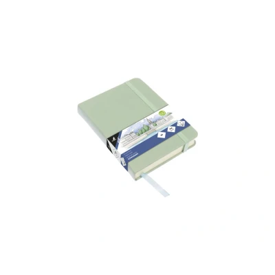 Afbeelding van Kangaro schetsboek A6 mint PU hardcover met elastiek en lint K 861214