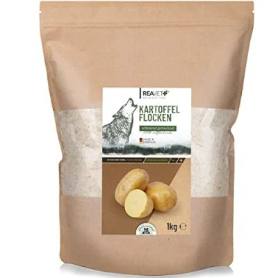 Afbeelding van ReaVET Aardappelvlokken voor Honden Graanvrij en glutenvrij Ideaal om te barfen 1 kg