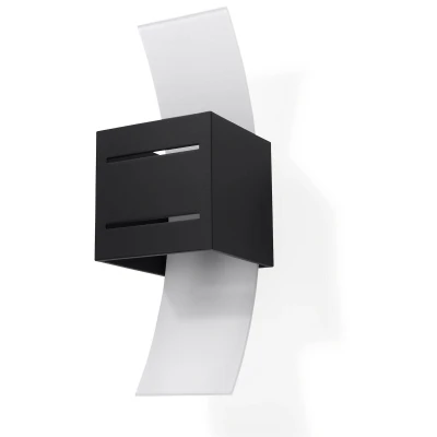 Afbeelding van Sollux Lighting Wandlamp LORETO zwart