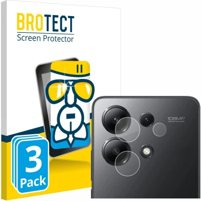 Afbeelding van BROTECT Screenprotector voor Xiaomi Redmi Note 13 5G (ALLEEN Camera Lens) Folie Beschermfolie Beschermglas transparant (3 Stuks)