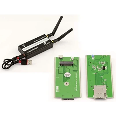 Afbeelding van KALEA INFORMATIQUE USB adapter voor M.2 WWAN LTE (M2 Socket 2 SSIC Base WWAN), met simkaartsleuf, compatibel 3G 4G