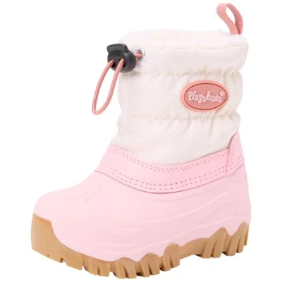 Afbeelding van Playshoes Snowboots voor kinderen, Maat: 24 25, Rosa Textiel/ synthetisch