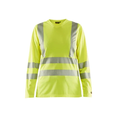 Afbeelding van Blaklader Dames T shirt lange mouw High Vis 3485 1013 Geel