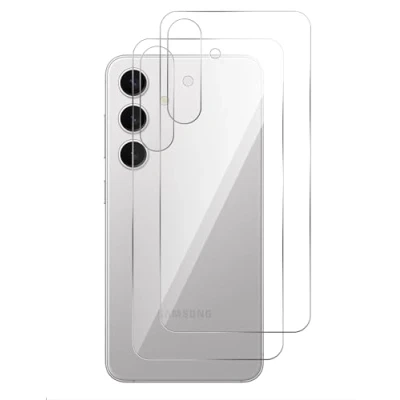 Afbeelding van GIOPUEY Rugbeschermer Compatibel met Samsung Galaxy S24 Plus, Uitstekende kwaliteit materialen Zachte TPU Plus Back Protector Film Helder [2 stuks]