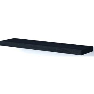 Afbeelding van Looox wooden wall shelf free 60cm black wwsfree60bl
