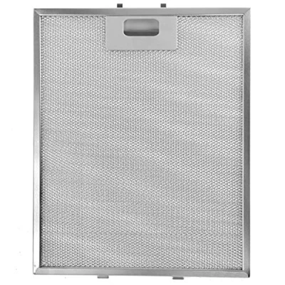 Afbeelding van SPARES2GO Metalen gaasfilter past op veel toonaangevende merken afzuigkappen/afzuigventilatoren (niet universeel, zilver, 318 x 258 mm)