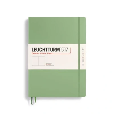 Afbeelding van Leuchtturm1917 A4+ Master Slim blanco Sage