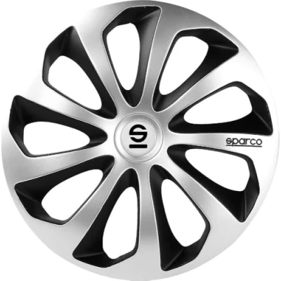 Afbeelding van Hubkap Sparco SPC1673SVBK 16&quot; Zwart/Zilverkleurig