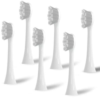 Afbeelding van 6 stuks borstelkoppen compatibel met Oclean elektrische tandenborstel, reserveborstels geschikt voor One, Flow, X Pro, Pro Elite, Digital, X10, Ultra, Air2, F1 enz. (wit)